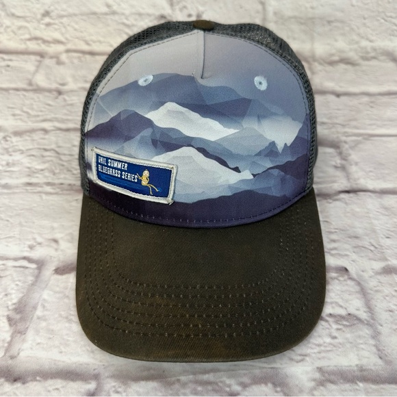 Vail Summer Bluegrass Series Locale Outdoor Mesh Snap Back Hat Colorado Mountain - Picture 1 of 11